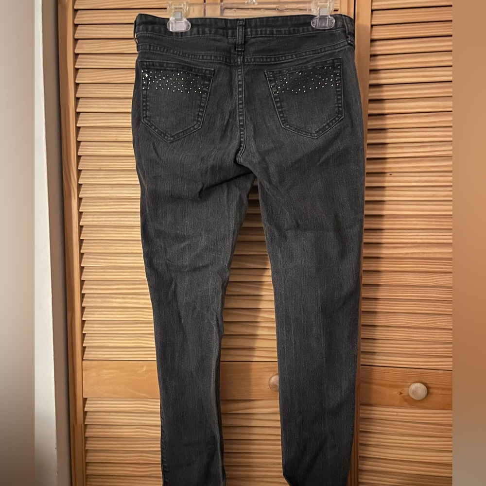 Y2K city streets black straight leg fit jeans size 9 juniors